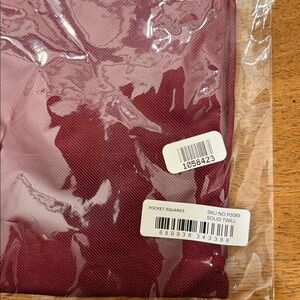 Elegant Burgundy Pocket Square